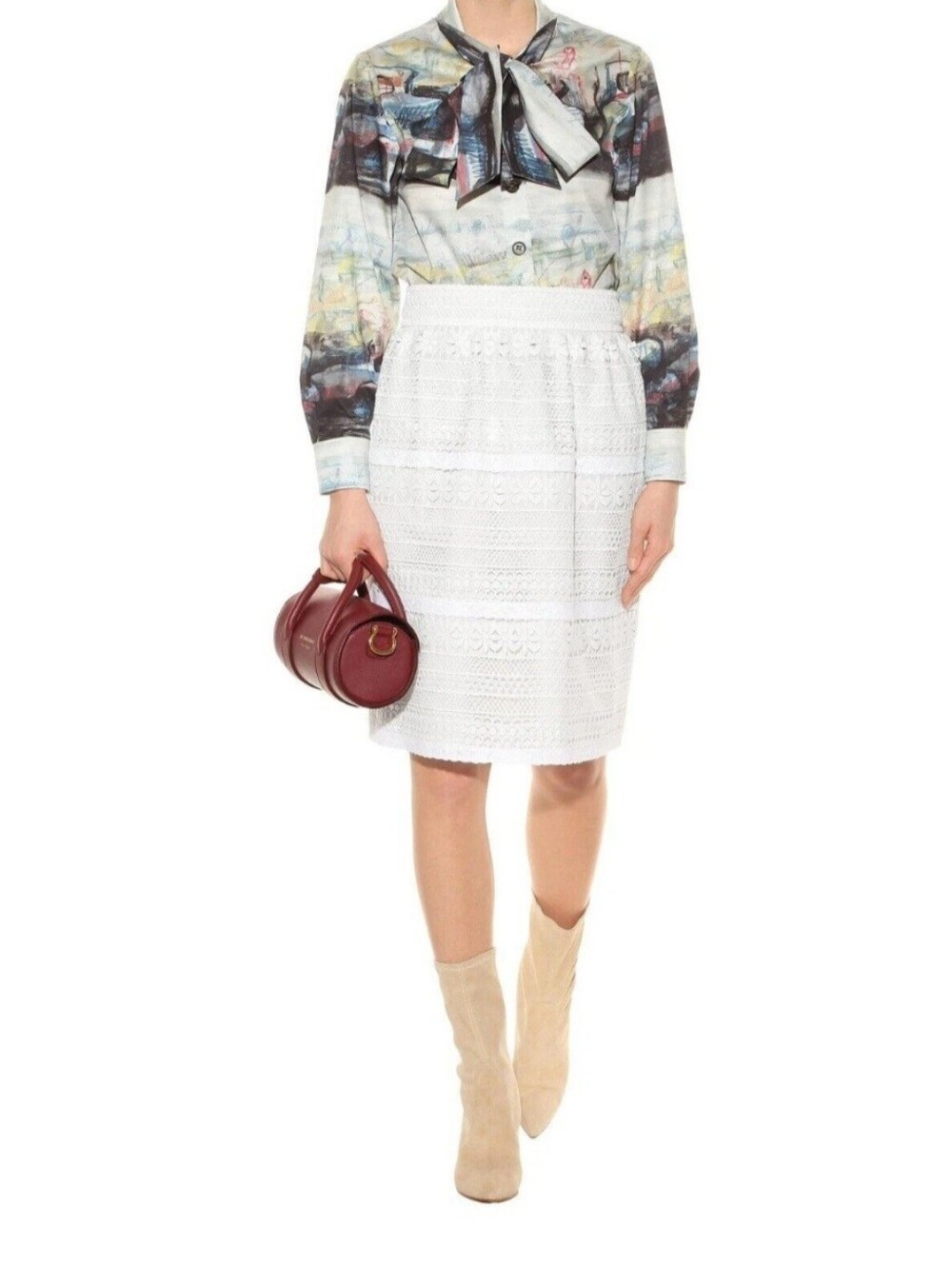 Burberry Carwinley Lace Skirt